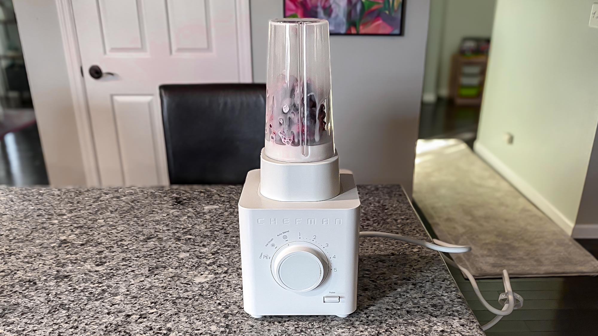 Chefman Obliterator making a smoothie