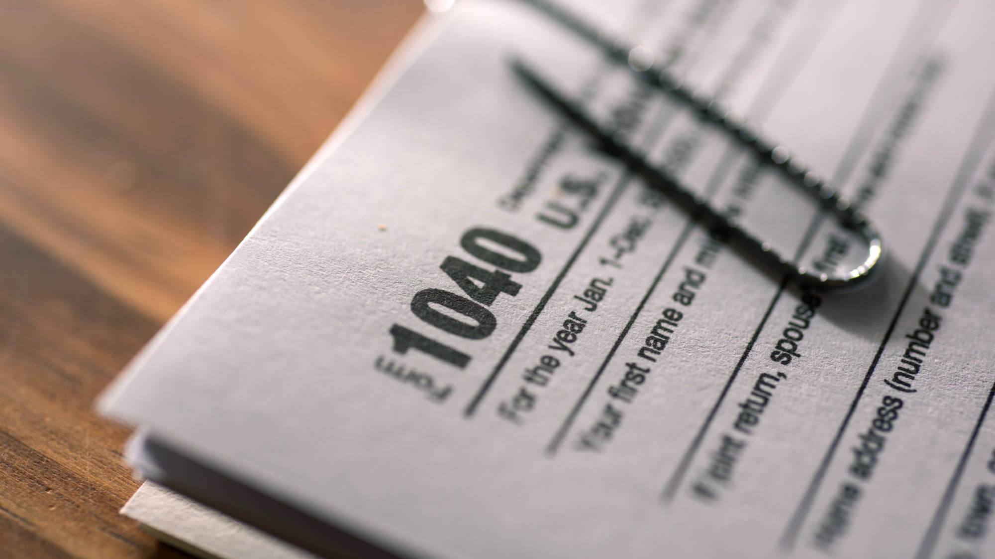 An image of a 1040 tax return document. 