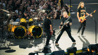 Metallica onstage in 2026