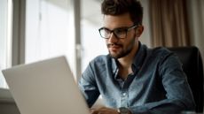 person working on laptop