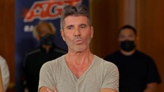 Simon Cowell smirking on AGT