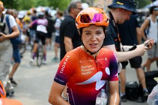 MODENA ITALY JULY 02 Daria Pikulik of Poland and Team Human Powered Health reacts after the 34th Giro dItalia Donne 2023 Stage 3 a 1182km stage from Formigine to Modena UCIWWT on July 02 2023 in Modena Italy Photo by Dario BelingheriGetty Images