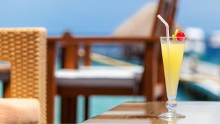 Cocktails at an all-inclusive resort
