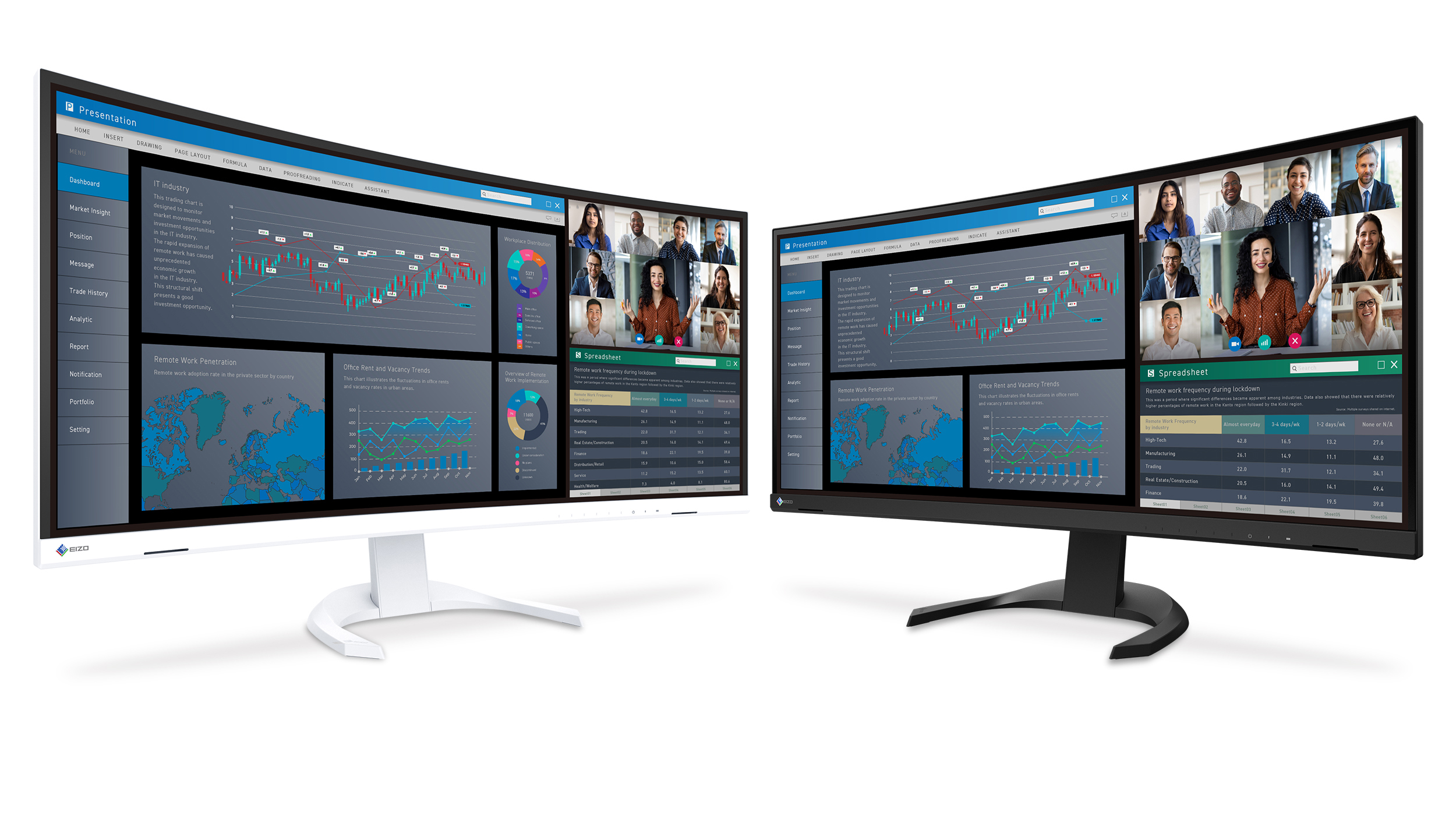 EIZO FlexScan EV3451X and FlexScan EV3851X