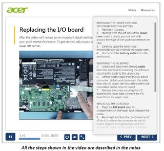 Acer Student Repair eLearning Program