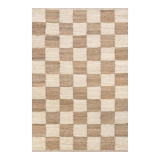 Nuloom Christana Traditional Checkered Jute Area Rug