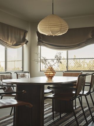brown dining room