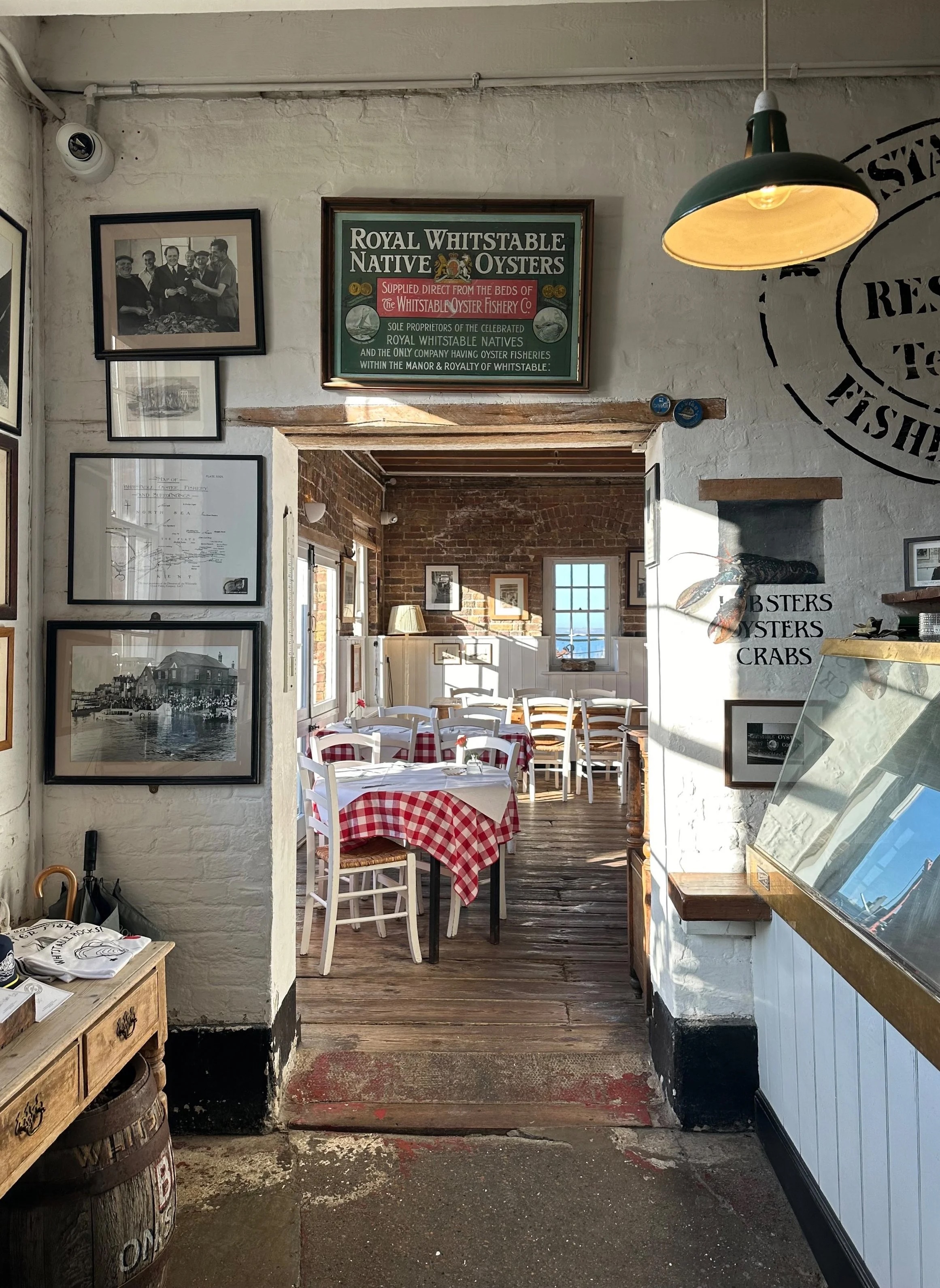 Whitstable Oyster Company dining room