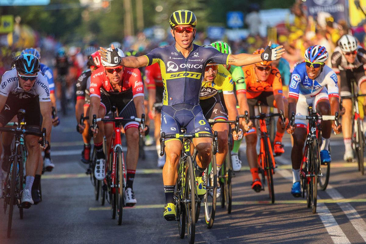 Caleb Ewan (Orica-Scott) wins stage 4