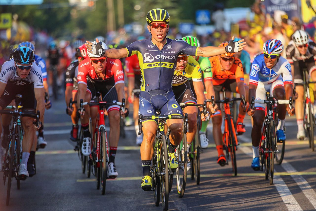 Caleb Ewan (Orica-Scott) wins stage 4