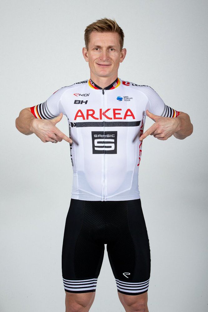 Andr&eacute; Greipel in the 2019 Ark&eacute;a Samsic kit