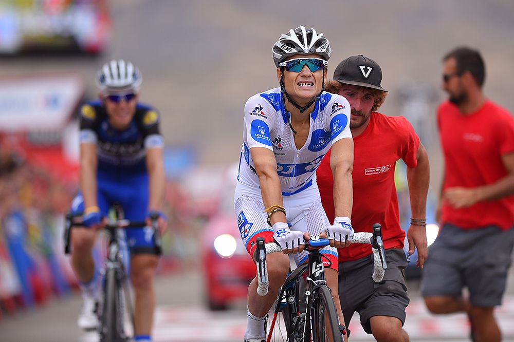 Kenny Elissonde (FDJ) in the Vuelta's mountain leader