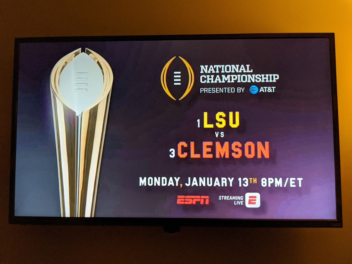 What Time Is The National Championship College Football Game Tonight