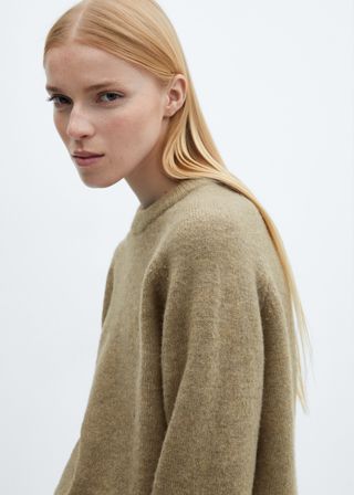 Round-Neck Knitted Sweater - Women | Mango Usa