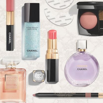 Collage Image of Valentine's Day Beauty Gifts From Chanel