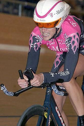 Riding hard at nationals, 2005.