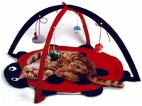 Petty Love House Cat Activity Center with Hanging Toy Balls