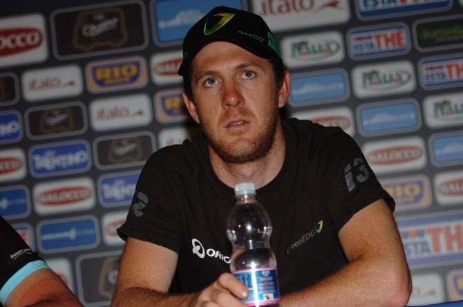 Matt Goss (Orica-GreenEdge) at the pre-Giro press conference in Naples