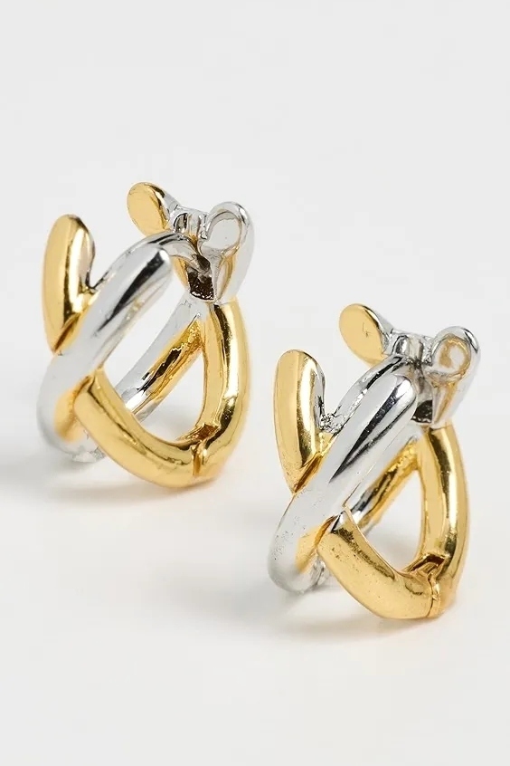 Shashi X-Two Toned Earrings