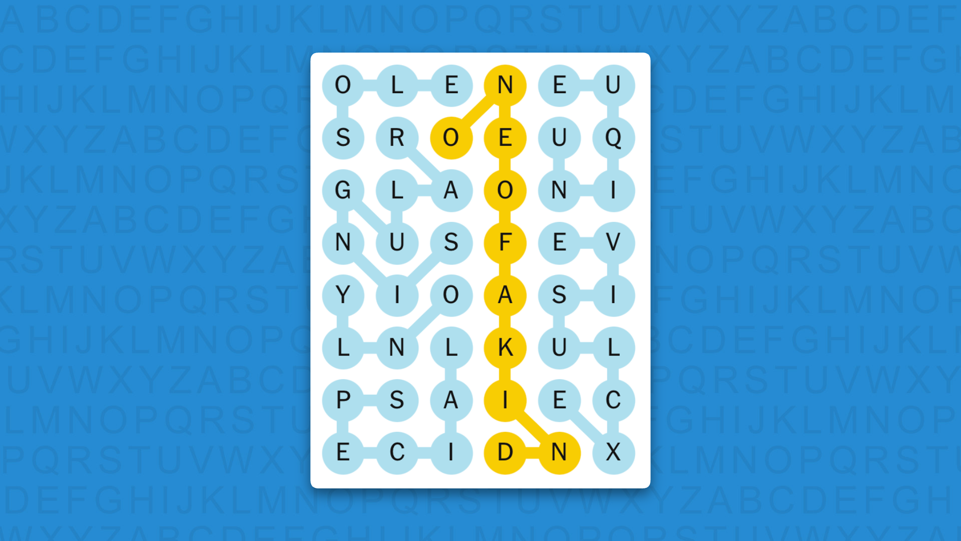 NYT Strands answers for game 883 on a blue background