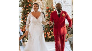 MAFS UK couple Kasia and Kwame on their wedding day