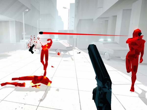 Ein Screenshot von Superhot