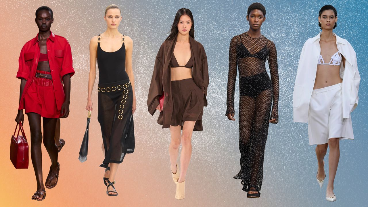 Beach outfits from Michael Kors, Hermès, Philosophy di Lorenzo Serafini, Gabriela Hearst, Valentino on the Spring 2024 runways