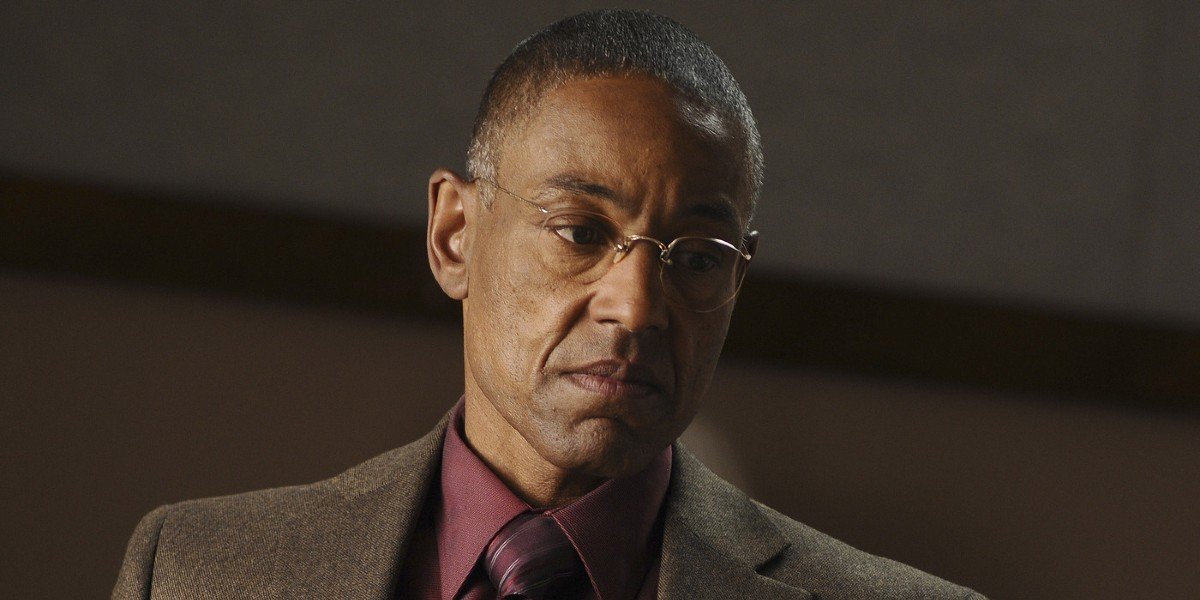 Gus Fring (Giancarlo Esposito) is not pleased on Breaking Bad