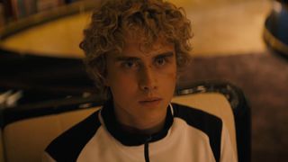 Joseph Zada as Haymitch Abernathy in The Hunger Games: Sunrise on the Reaping