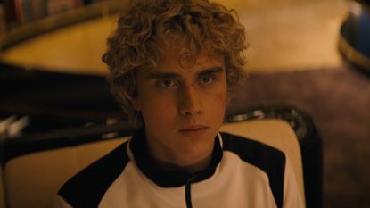 Joseph Zada as Haymitch Abernathy in The Hunger Games: Sunrise on the Reaping