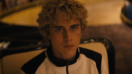 Joseph Zada as Haymitch Abernathy in The Hunger Games: Sunrise on the Reaping