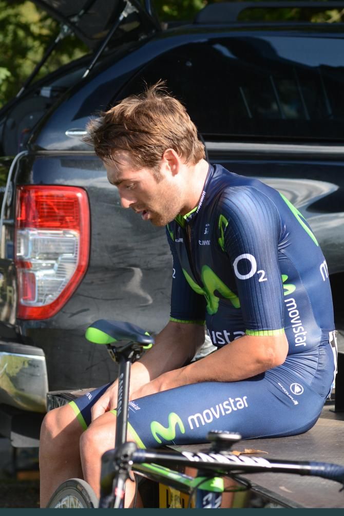 Alex Dowsett (Movistar) after a hard stage