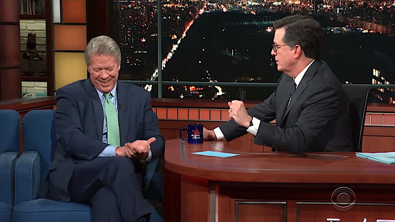 Stephen Colbert grills Major Garrett