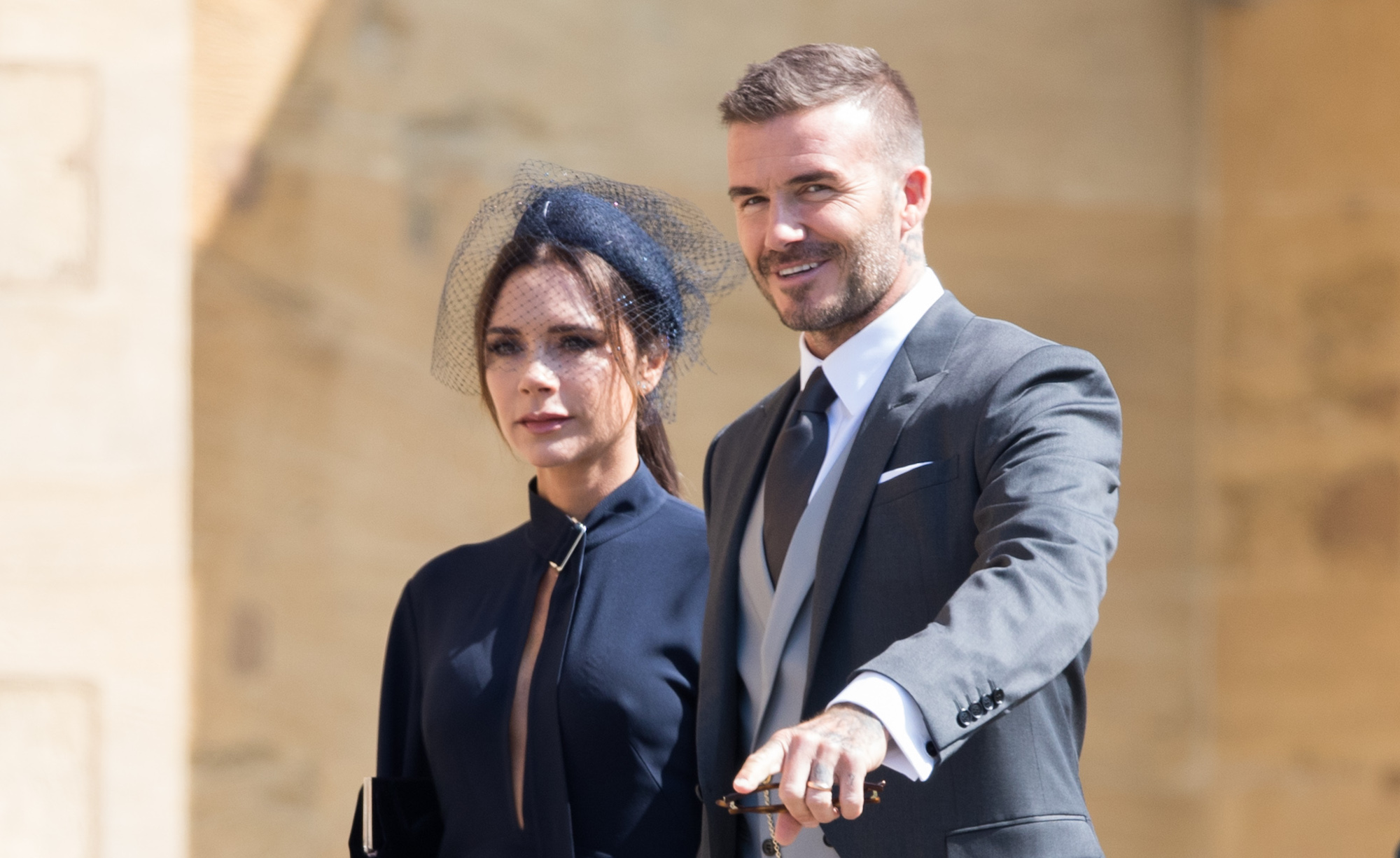 Victoria & David Beckham Coordinate In Black Outfits While Out