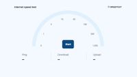 Microsoft's Internet speed test, in Bing