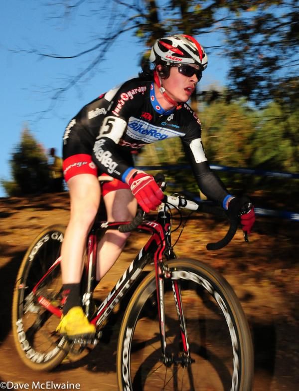 Manny Goguen (BikeReg.com - Joe's Garage) riding to second place in the U-23 competition