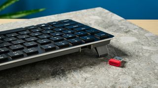 Photograph of Cherry KW X ULP low profile mechanical keyboard