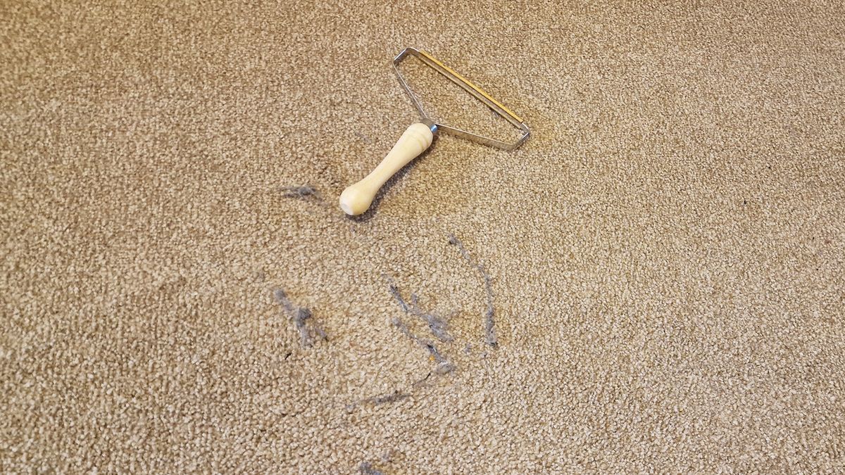 Carpet rake carpet cleaner