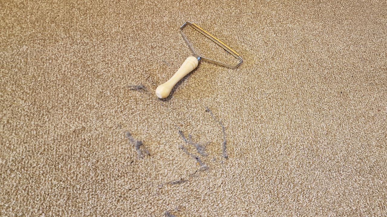 Carpet rake carpet cleaner