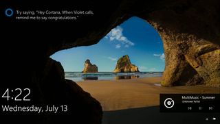Windows 10 Anniversary Update Lockscreen