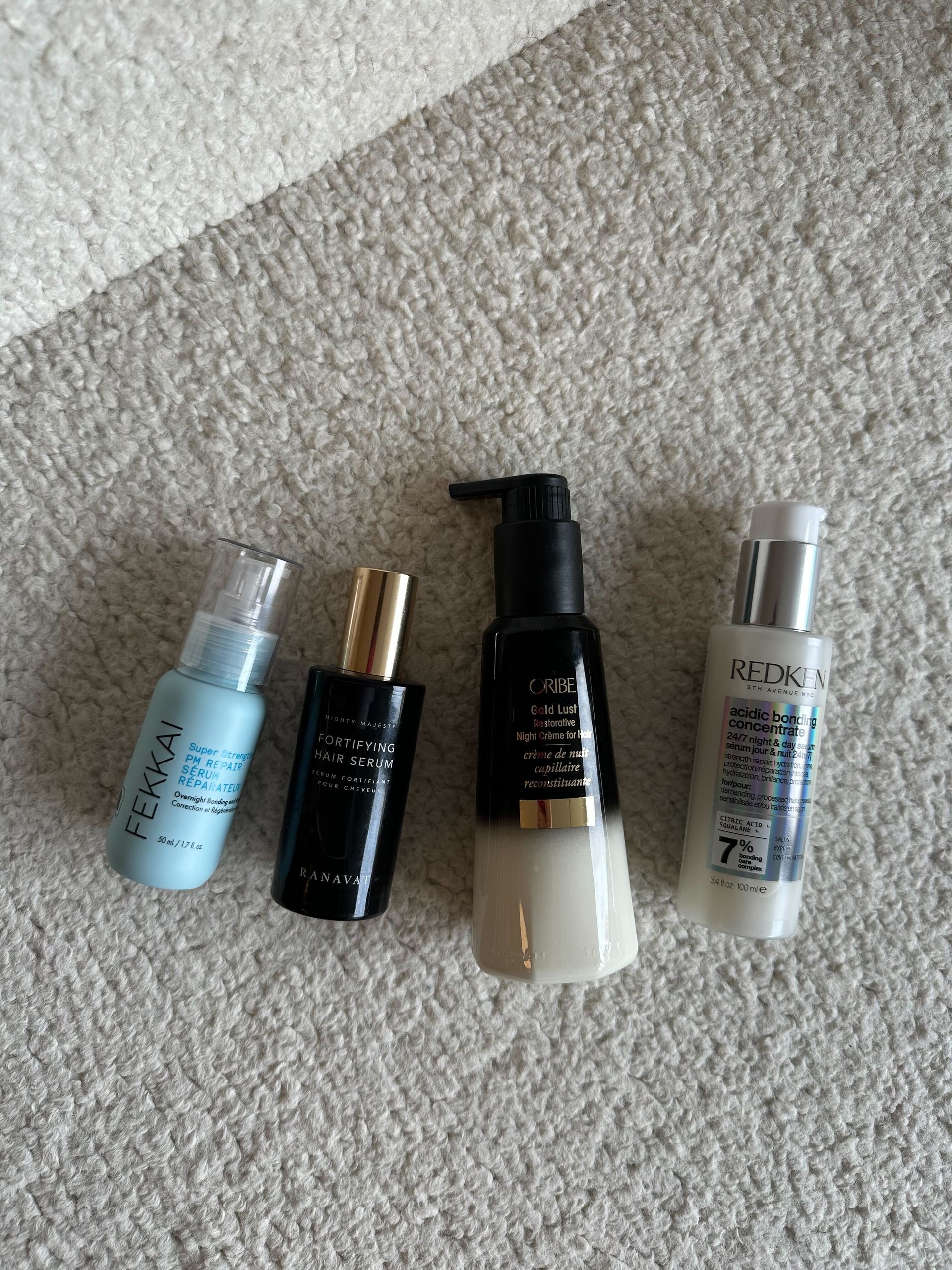 Jamie Schneider testing the best overnight hair treatments