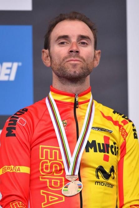 Alejandro Valverde (Spain) is accustomed to this by now. He has three bronze medals from the last three years