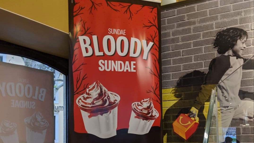 McDonald&#039;s sundae poster