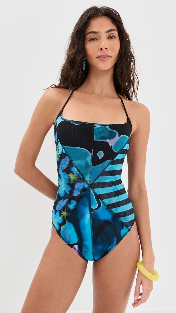 Staud Laird One Piece Swim Suit