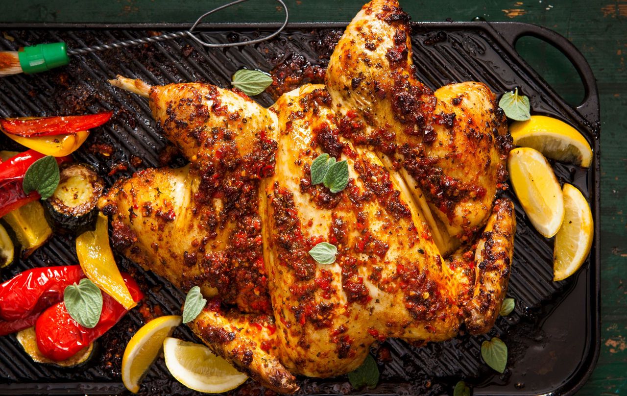 Spatchcock peri-peri chicken