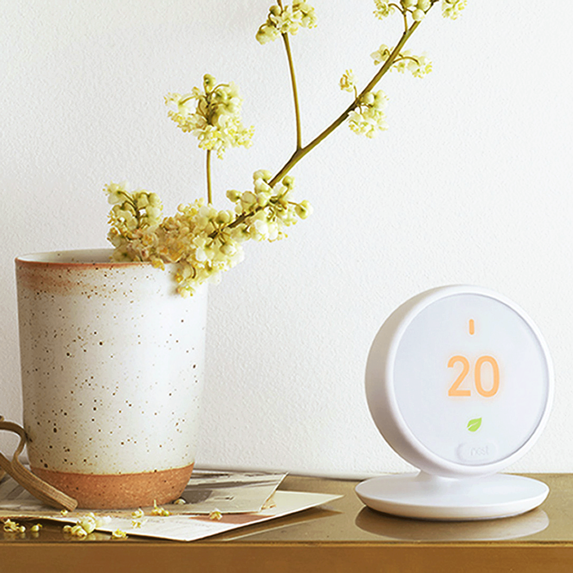 White thermostat