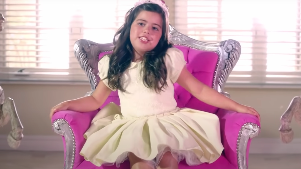 Sophia Grace in her &quot;Girls Just Gotta Have Fun&quot; music video