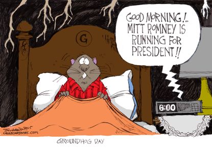 Political cartoon U.S. Romney election