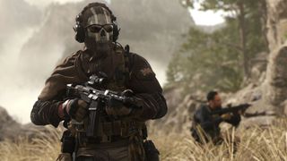 A masked soldier holding a gun in Modern Warfare 2