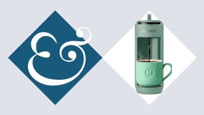 Keurig K-Mini Mate In Green on a future background